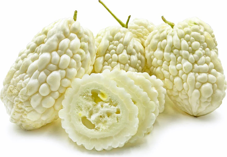 Bitter Gourd Melon- White Jyunpaku - 10 - 40 -100 Seeds Oriental Pearl of Okinawa Asian Heirloom