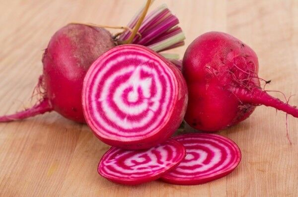 Chioggia Beet 60 - 1 Lb Seeds CandyStripe Bull's Eye Mild Bassano Microgreens