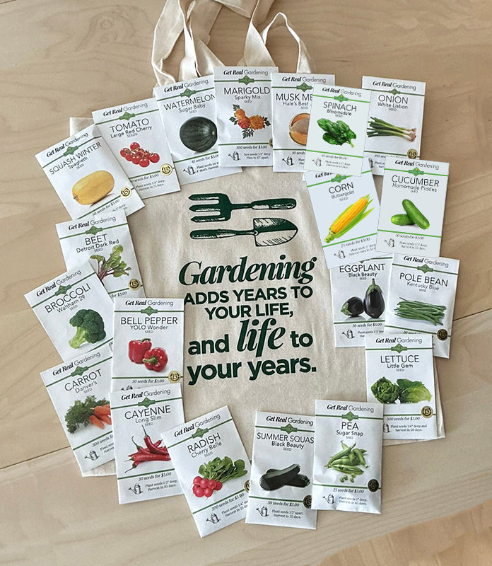 Food Garden - 20 Vegetable Seed Packets (Starter Pack)