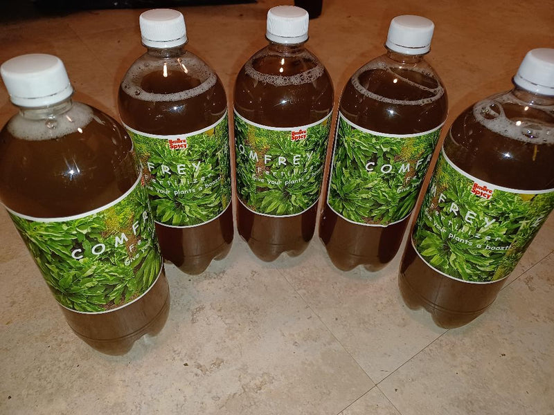 Comfrey Tea Concentrate Liquid Fertilizer Rich Macro/Micronutrients Cal Mag Compost Feed Foliar
