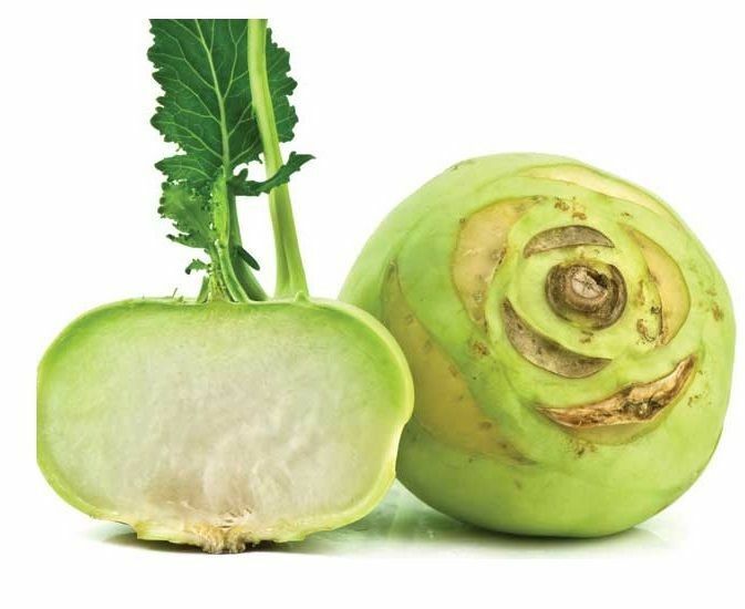 300 Seeds Early White Vienna Kohlrabi Creamy White Tender & Mild Heirloom Fresh