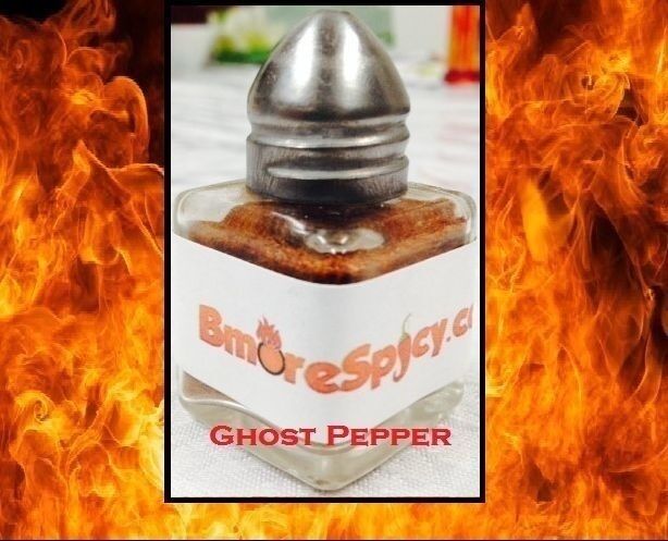 4x Reaper, Red & Yellow Ghost Pepper Aji Amarillo HOT Chili powder shakers .5 OZ