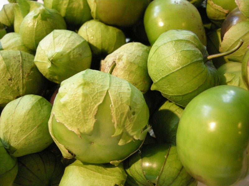 100 Seeds Tomatillo Verde Heirloom Fresh Culinary Delicious Green Husk Salsa Toma