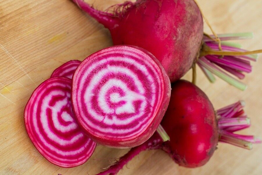 Chioggia Beet 60 - 1200 Seeds CandyStripe Bull's Eye Mild Bassano Microgreens