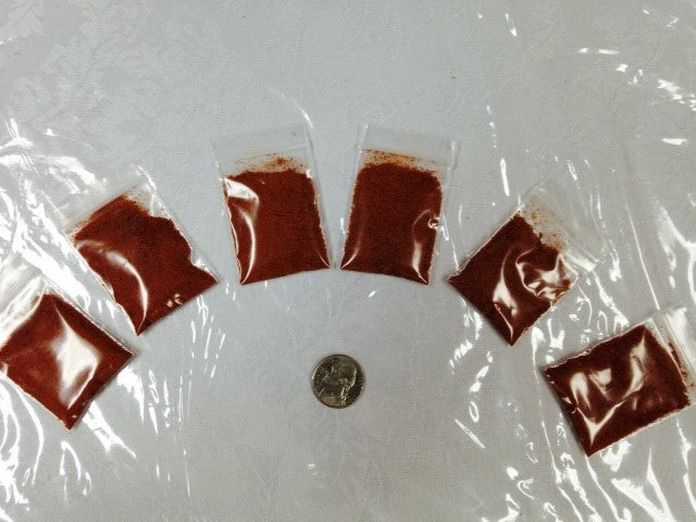 2.3 Grams Red smoked Ghost pepper Bhut Jolokia Powder sample chile hot spice